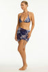 Sea Level Aloha Drawstring Mini Mesh Skirt